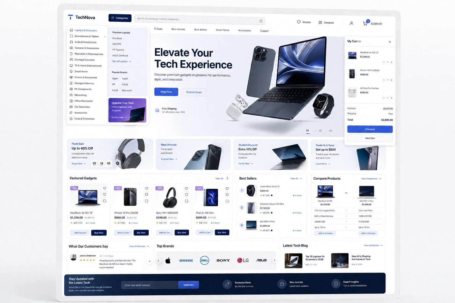 Website development project